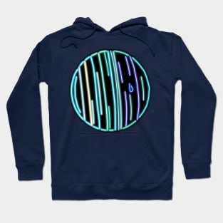 Electric Solar System Neon Uranus Hoodie